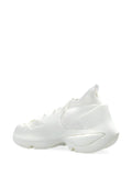 adidas By Stella Mccartney Sock-Style Mesh Sneakers — White — Size US M 10 - US W 11.5 — Back View
