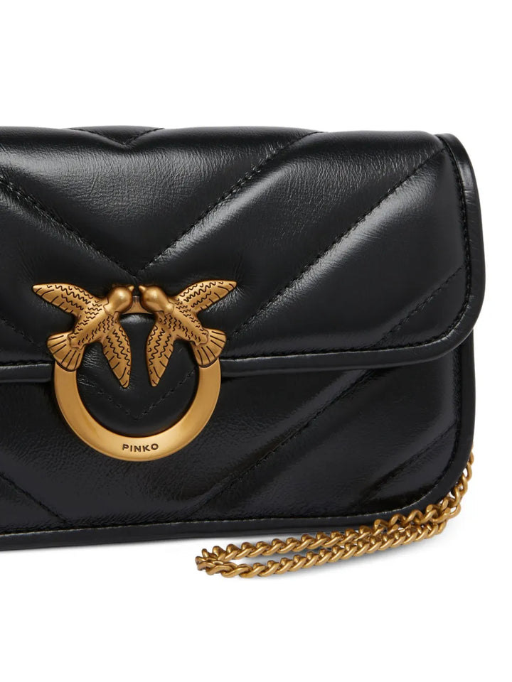 Pinko Love Bird Buckle Shoulder Bag — Same as shown — Size One Size — Back View
