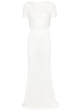 David Koma Knitted Maxi Dress — White — Size XS — Front View