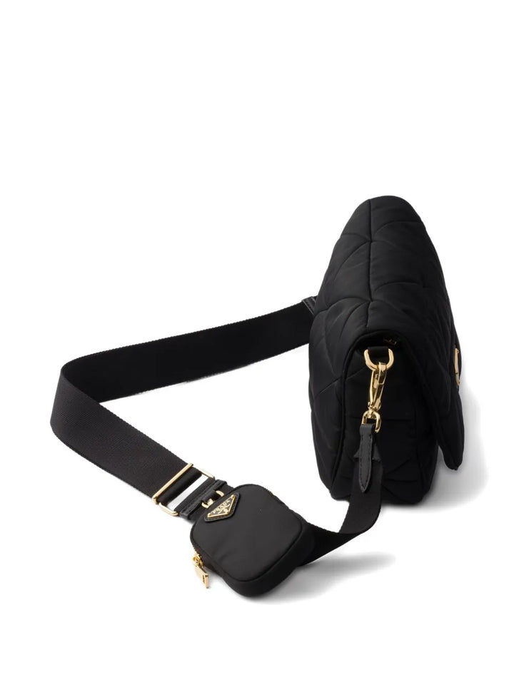 Prada Re Nylon Quilted Shoulder Bag — Same as shown — Size One Size — Back View