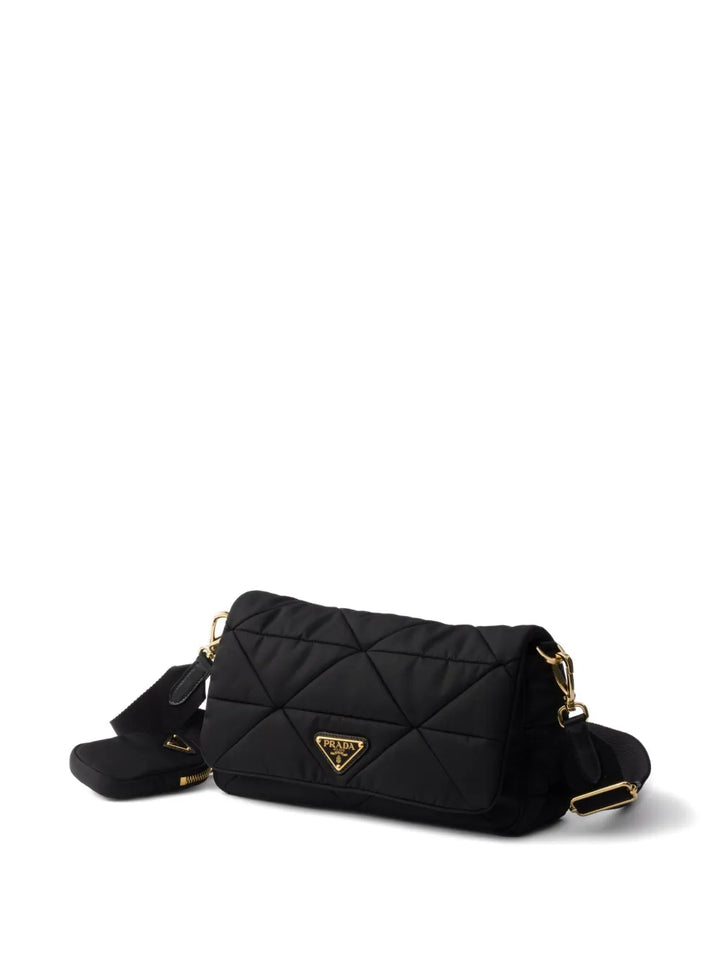 Prada Re Nylon Quilted Shoulder Bag — Same as shown — Size One Size — Side View
