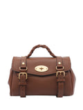 Mulberry Leather Shoulder Bag — Same as shown — Size One Size — Front View