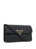 Prada Saffiano Leather Triangle Logo Mini Bag — Same as shown — Size One Size — Back View