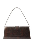 Jacquemus Le Chouchou Snakeskin Leather Flap Shoulder Bag — Same as shown — Size One Size — Side View
