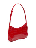 Jacquemus Le Bisou Crocodile Embossed Zip Shoulder Bag — Same as shown — Size One Size — Top View