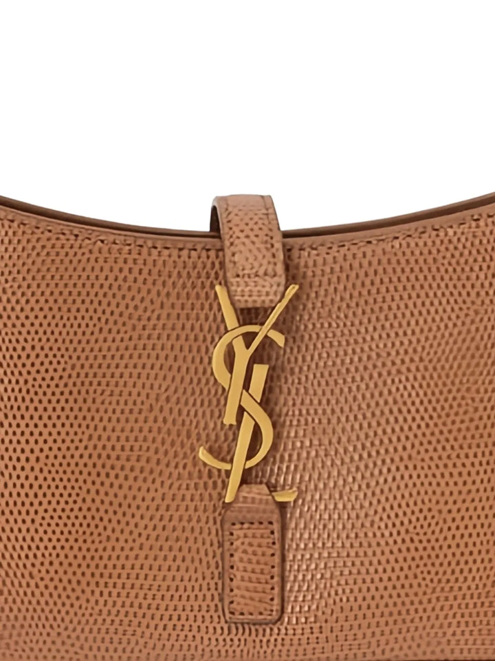Saint Laurent Logo Plaque Leather Shoulder Bag — Same as shown — Size One Size — Side View