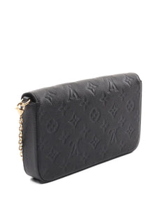 Louis Vuitton Pre Owned 2021 Monogram Empreinte Pochette Felicie Wallet — Same as shown — Size One Size — Lifestyle View