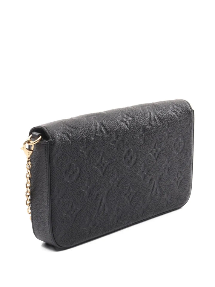 Louis Vuitton Pre Owned 2021 Monogram Empreinte Pochette Felicie Wallet — Same as shown — Size One Size — Side View