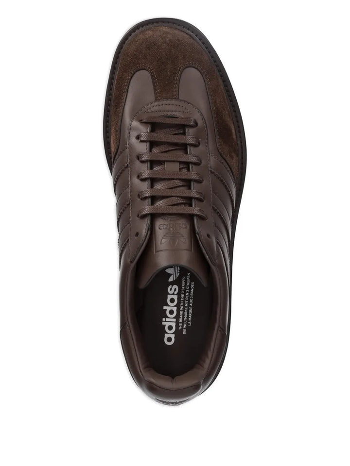 adidas Gazelle Indoor Sneakers — Chocolate Brown — Size US M 8 - US W 9.5 — Back View