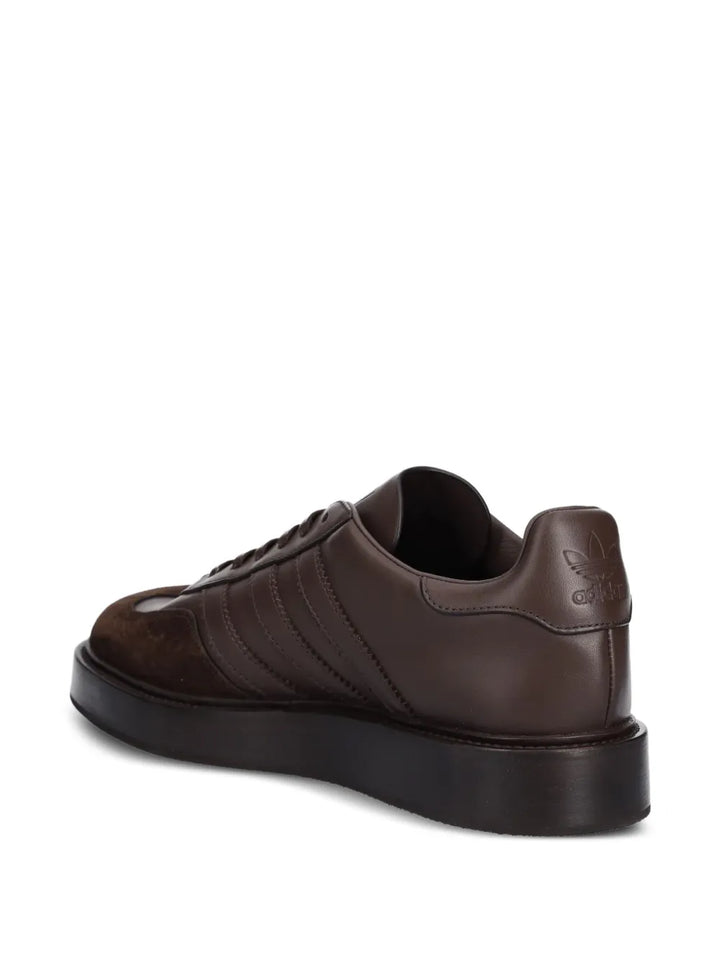 adidas Gazelle Indoor Sneakers — Chocolate Brown — Size US M 8 - US W 9.5 — Side View