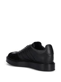 adidas Gazelle Three-Stripes Platform Sneakers — Black — Size US M 8.5 - US W 10 — Side View