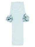 Solace London Talia Gown — Blue — Size S — Front View