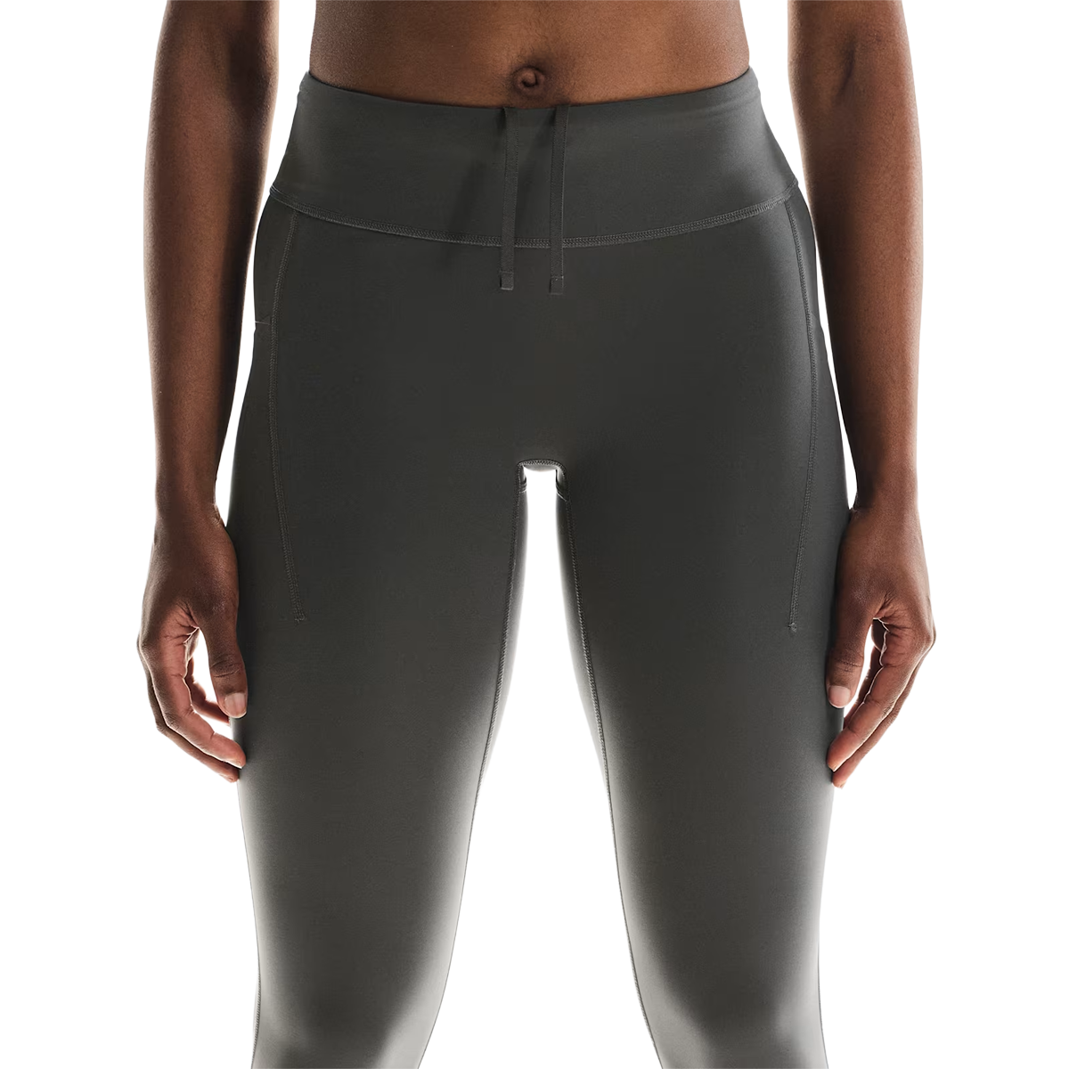 On Performance Tights 7/8 — Black — Size Large — Top View