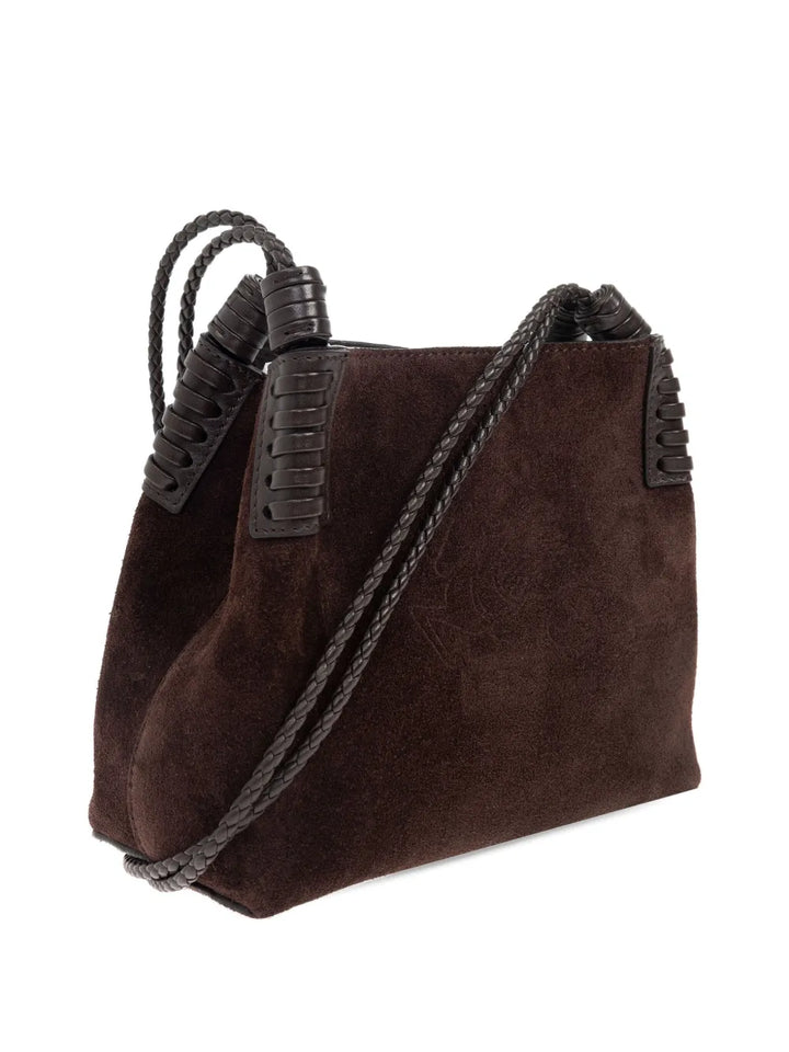 Etro Suede Shoulder Bag — Same as shown — Size One Size — Back View