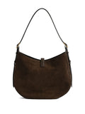 Zadigvoltaire Suede Curved Shoulder Bag — Same as shown — Size One Size — Back View
