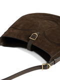 Zadigvoltaire Suede Curved Shoulder Bag — Same as shown — Size One Size — Top View
