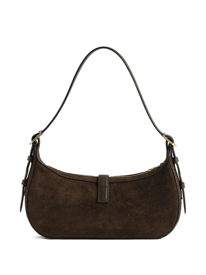 Zadigvoltaire Moonrise Suede Shoulder Bag — Same as shown — Size One Size — Back View