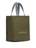 Marni Logo Printed Leather Tote Bag — Same as shown — Size One Size — Back View