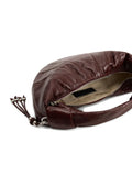 Lemaire Mini Fortune Croissant Knotted Half Moon Shoulder Bag — Same as shown — Size One Size — Top View