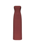 Loulou De Saison Shilo Bustier Maxi Dress — Red — Size S — Front View