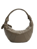 Lemaire Fortune Croissant Knotted Panelled Shoulder Bag — Same as shown — Size One Size — Front View