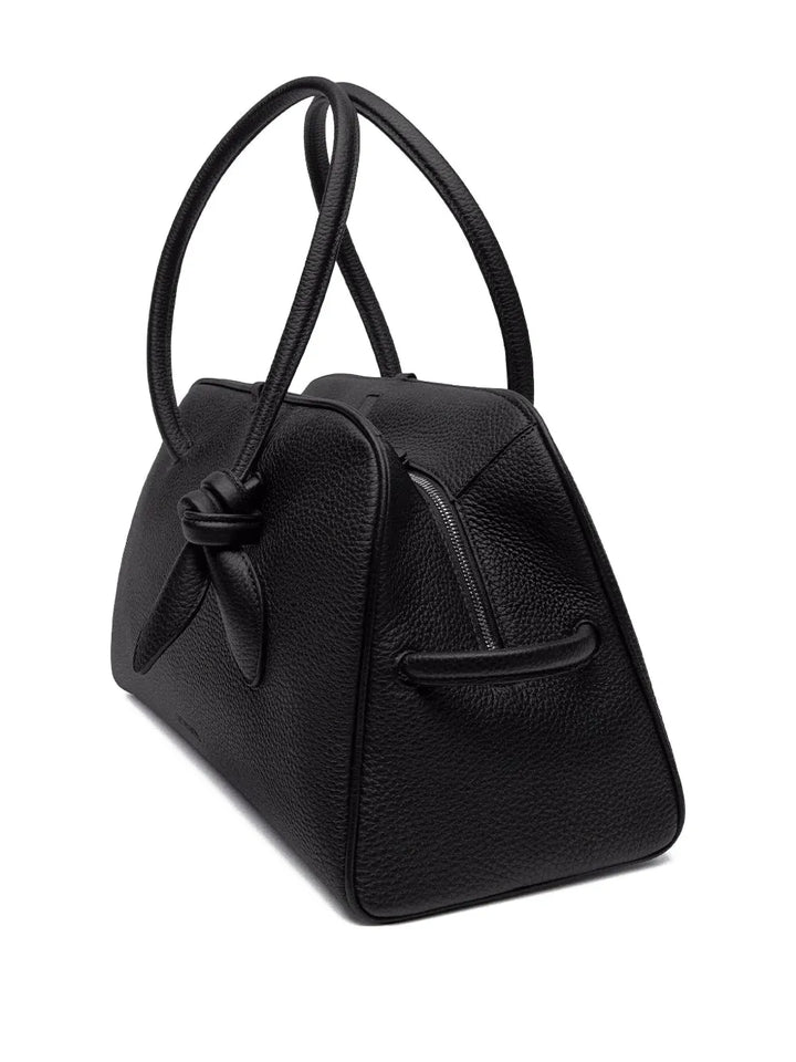 Jacquemus Knot Detail Leather Shoulder Bag — Same as shown — Size One Size — Side View