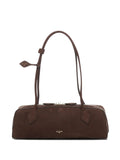 Alaia Medium Le Teckel Suede Shoulder Bag — Same as shown — Size One Size — Front View