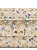Valentino Garavani Small Rockstud Spike Jacquard Shoulder Bag — Same as shown — Size One Size — Detail View