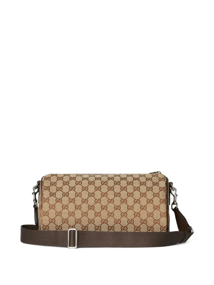 Gucci Small Logo Patterned Cylindrical Shoulder Bag — Same as shown — Size One Size — Back View