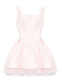 Silk Love Lace Viviana Dress — Red/ Pink — Size XS — Front View