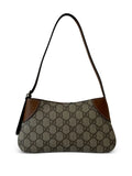 Gucci Small Gg Emblem Monogram Leather Shoulder Bag — Same as shown — Size One Size — Front View