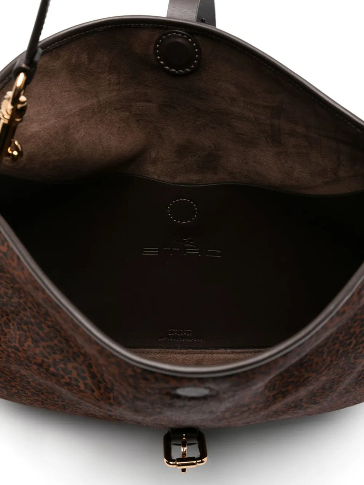 Etro Medium Leopard Print Shoulder Bag — Same as shown — Size One Size — Detail View