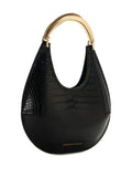Elisabetta Franchi Medium Crocodile Embossed Shoulder Bag — Same as shown — Size One Size — Back View