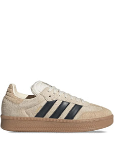 adidas Samba Sneakers — Taupe Grey — Size US M 11 - US W 12.5 — Front View