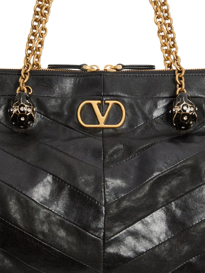 Valentino Garavani Panthea Chevron Pattern Shoulder Bag — Same as shown — Size One Size — Top View