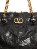 Valentino Garavani Panthea Chevron Pattern Shoulder Bag — Same as shown — Size One Size — Top View