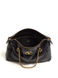 Valentino Garavani Panthea Chevron Pattern Shoulder Bag — Same as shown — Size One Size — Detail View