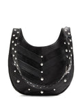 Valentino Garavani Chevron Pattern Stud Embellished Shoulder Bag — Same as shown — Size One Size — Side View