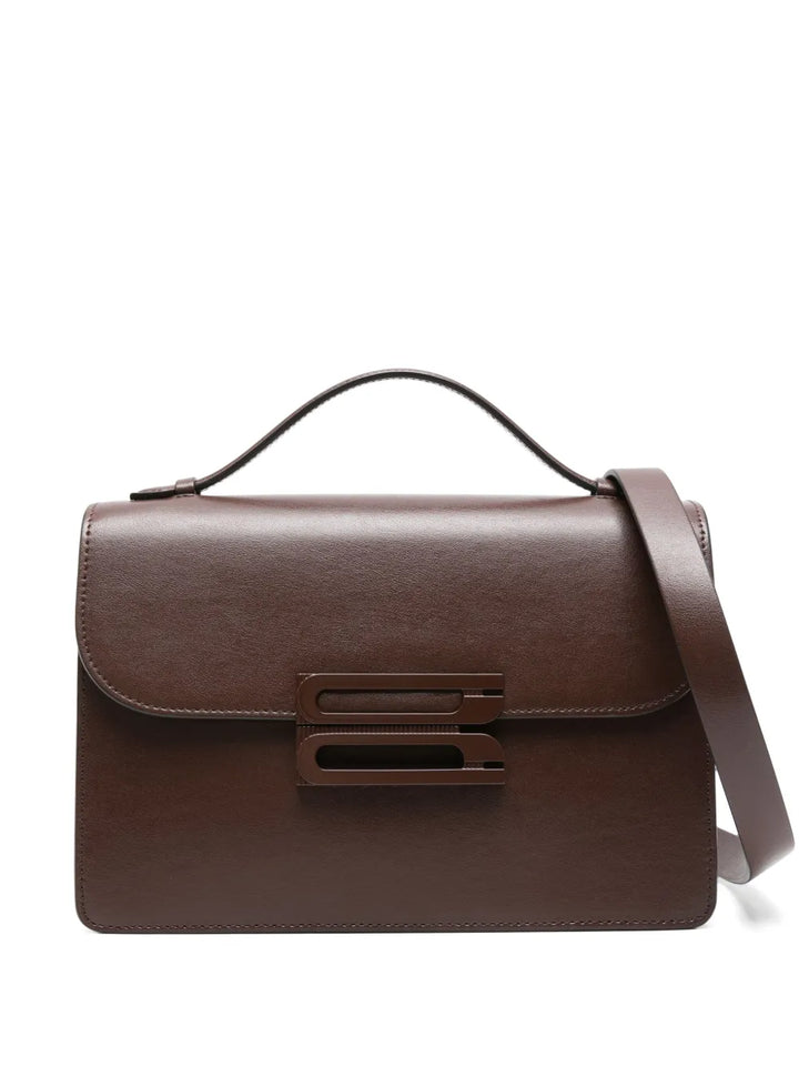 Victoria Beckham Dorian Leather Shoulder Bag — Same as shown — Size One Size — Front View
