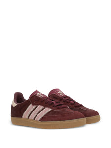 adidas Samba Og Sneakers — Burgundy — Size US M 8 - US W 9.5 — Detail View
