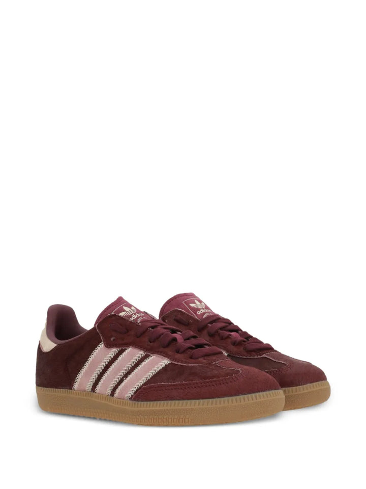 adidas Samba Og Sneakers — Burgundy — Size US M 8 - US W 9.5 — Side View