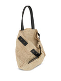 Loewe Medium Punch Hole Raffia Shoulder Bag — Same as shown — Size One Size — Back View