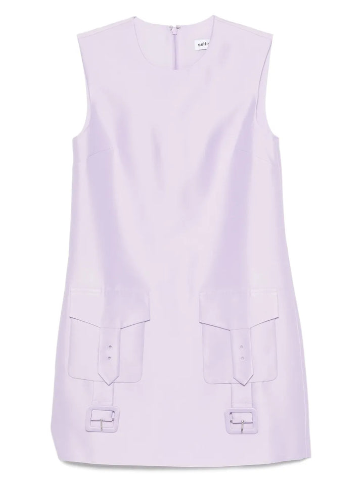 Self Portrait Taffeta Mini Dress — Same as shown — Size XS — Front View