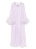 Self Portrait Chiffon Feather Detail Dress — Same as shown — Size XS — Front View