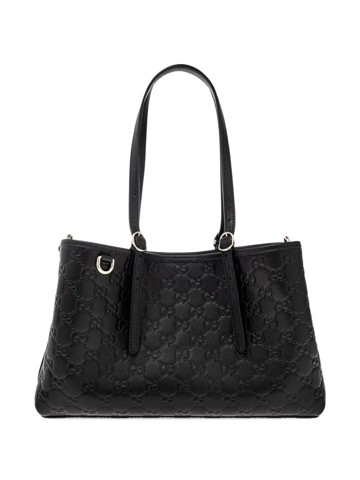 Gucci Medium Gg Leather Shoulder Bag — Same as shown — Size One Size — Front View