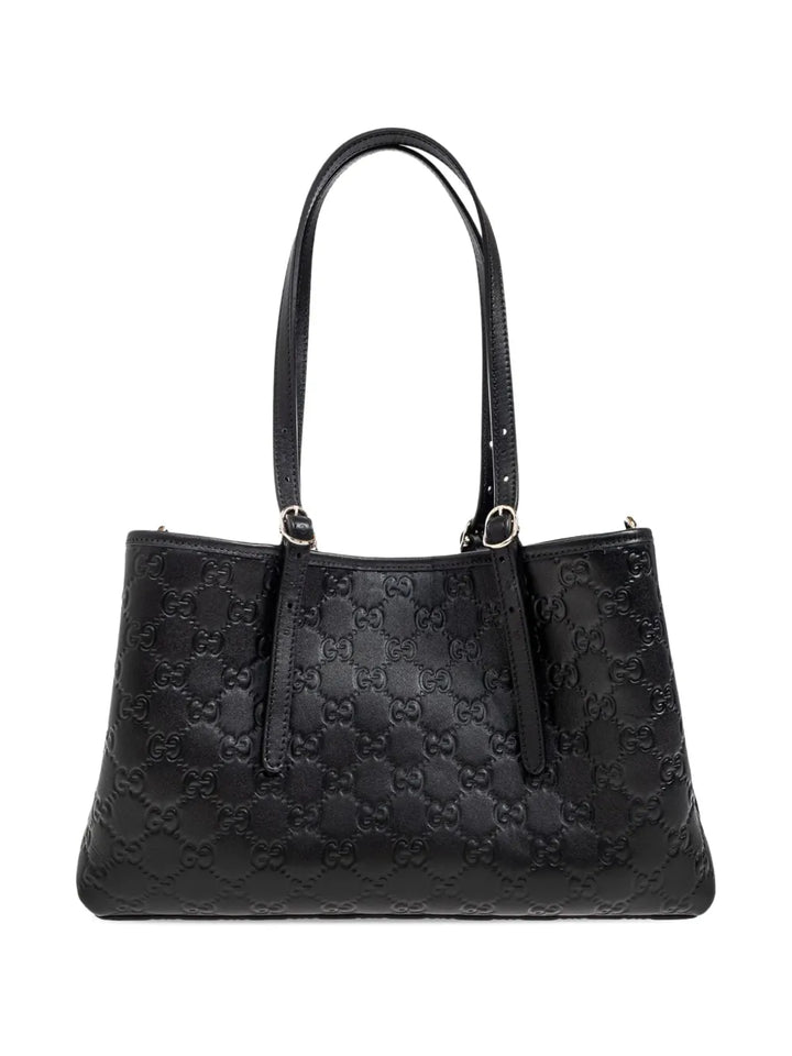 Gucci Medium Gg Leather Shoulder Bag — Same as shown — Size One Size — Side View