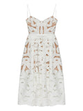 Self Portrait Bow Detail Dress — White — Size XS — Front View