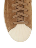 adidas Suede High-Top Sneakers — Brown — Size US M 4 - US W 5.5 — Top View
