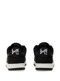 A Bathing Ape?Star-Embellished Denim Trainers — Black — Size US M 3.5 - US W 5 — Back View