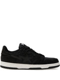 A Bathing Ape?Star-Embellished Denim Trainers — Black — Size US M 3.5 - US W 5 — Front View
